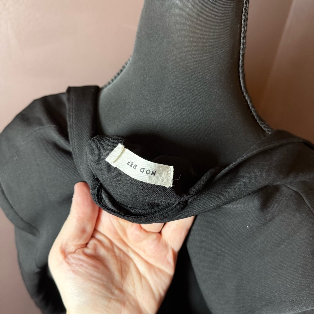 Mod Ref Black Drape Front Open Blazer Lightweight… - image 3